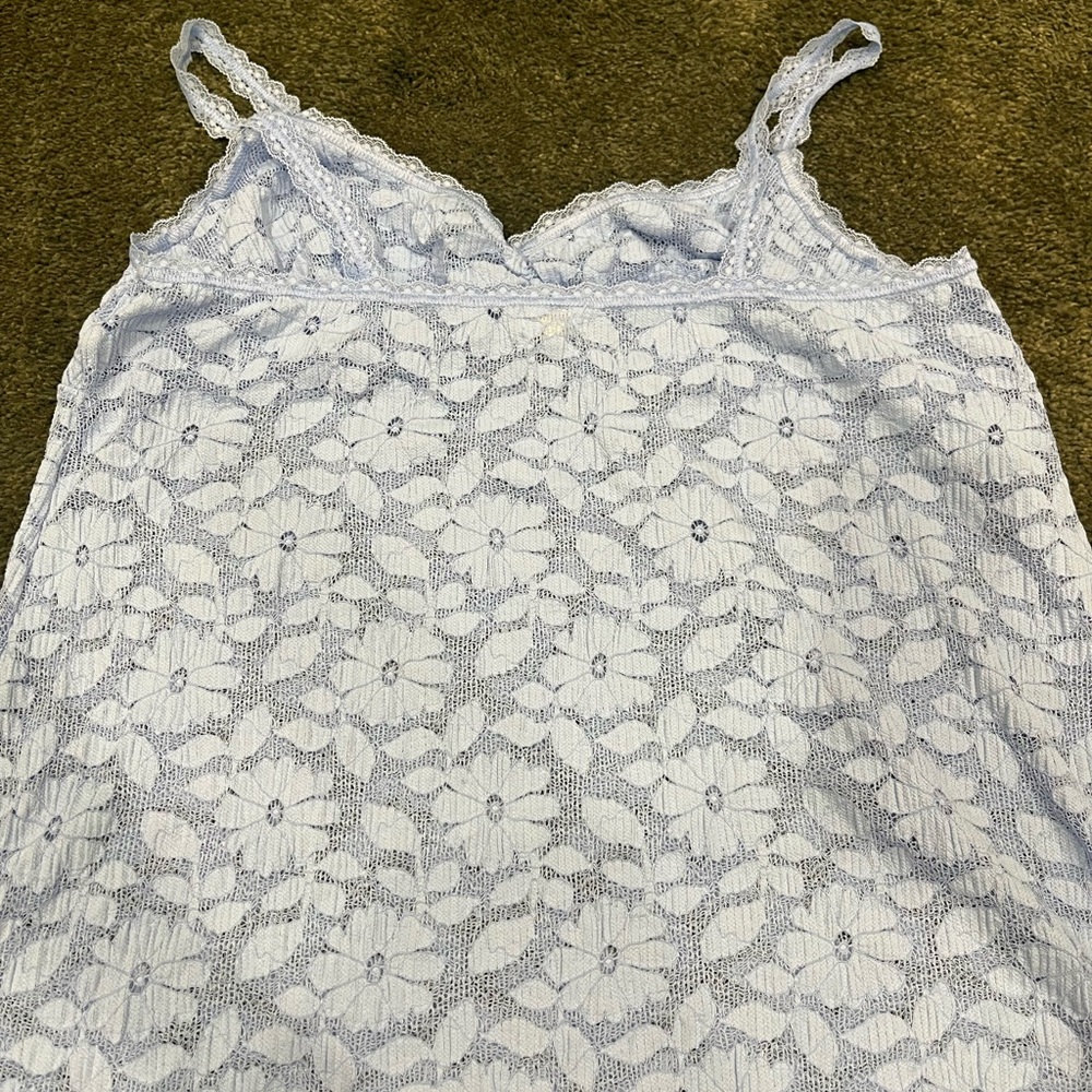 aerie Light Blue Lace nightie dress - Picture 4 of 7